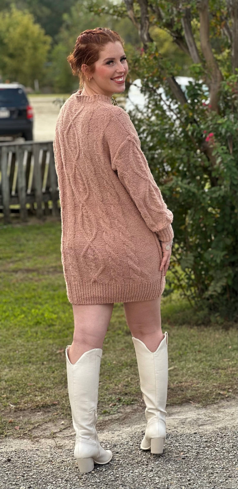 Tan Sweater Dress