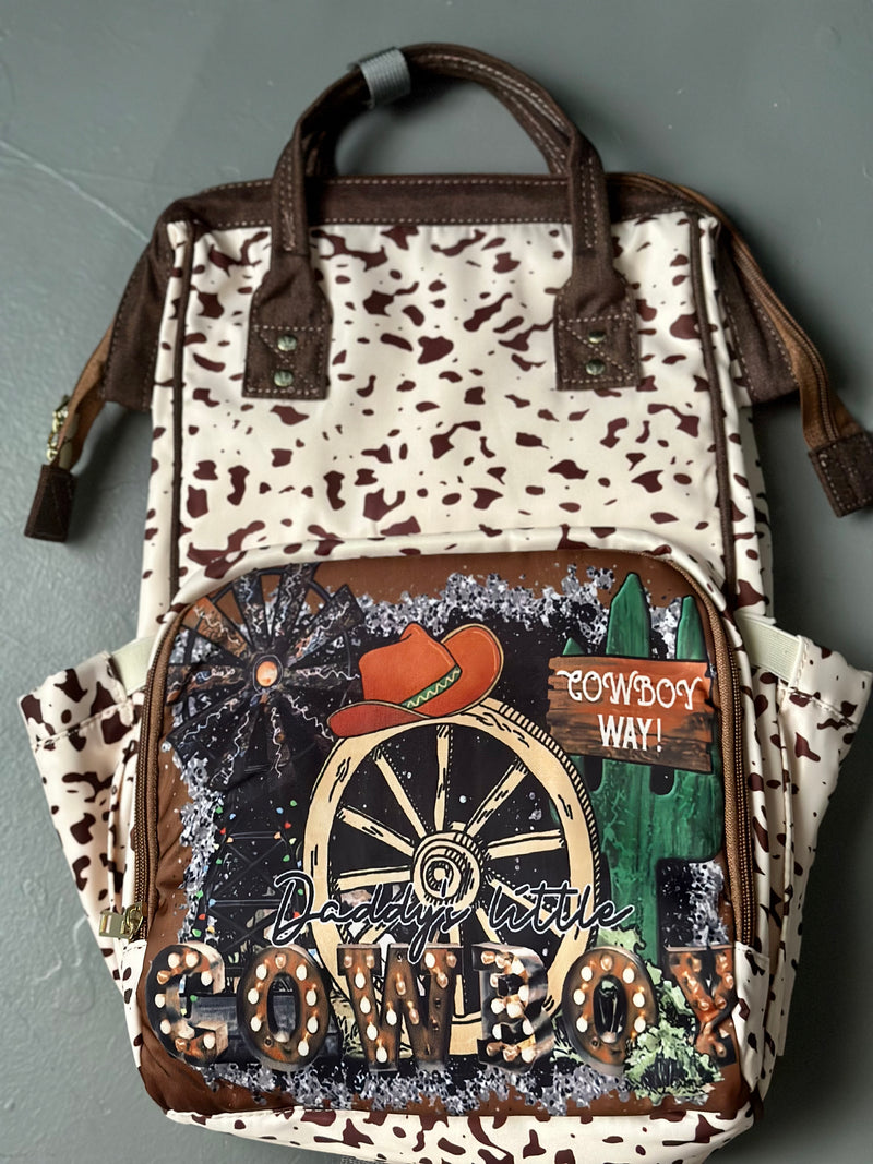 Daddy’s Little Cowboy Diaper Bag/Back Pack