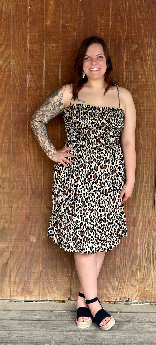 Cheetah Print Beach Dress