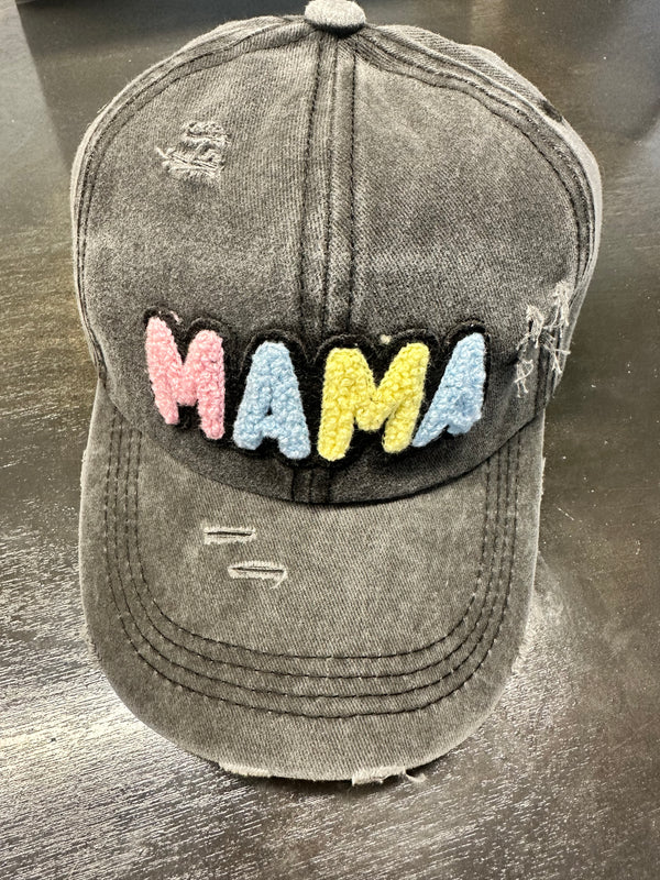 Charcoal Mama Shag Puff Hat