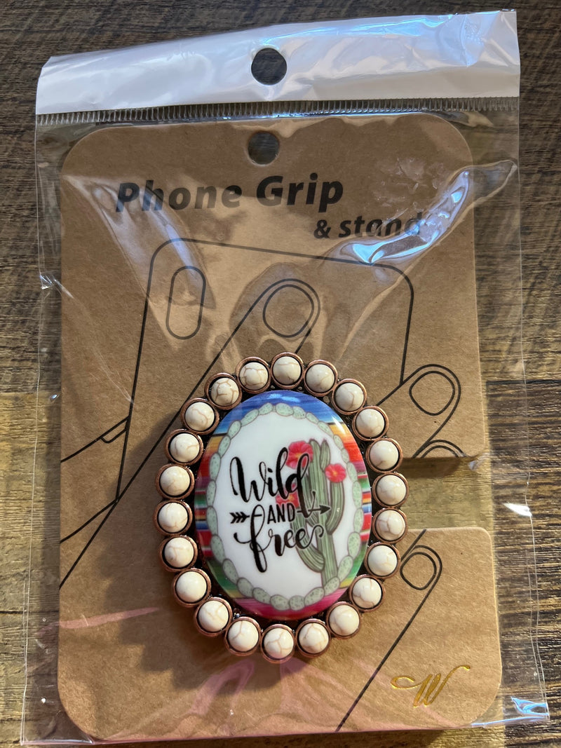 Wild and Free Phone Grip/Stand